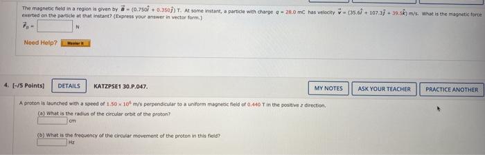 Solved The magnetic field in a region is given by 8 - | Chegg.com