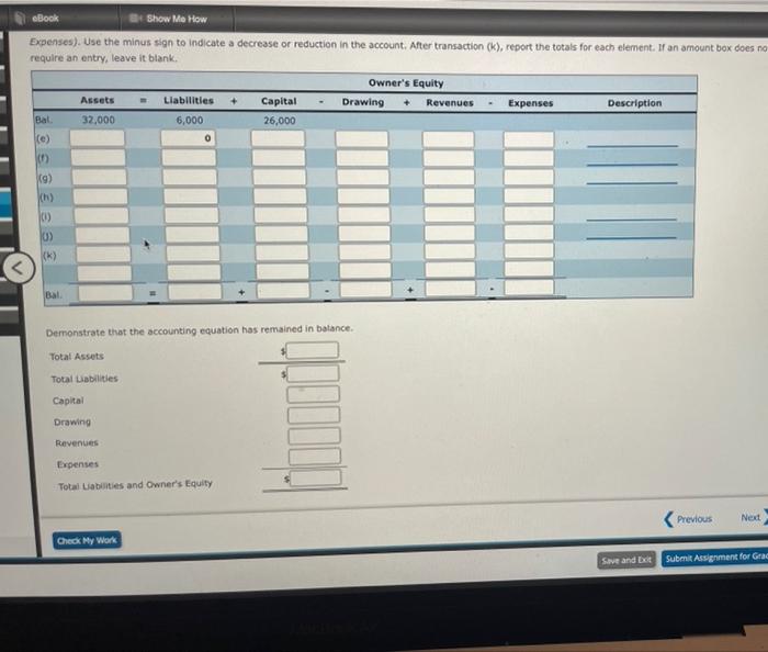 Solved Effects of Transactions (Revenue, Expense, | Chegg.com