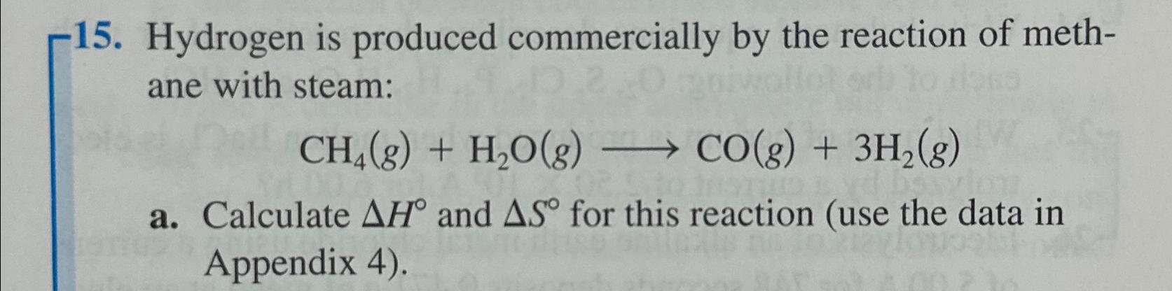 Hydrogen Is Produced Commercially By The Reaction Of | Chegg.com