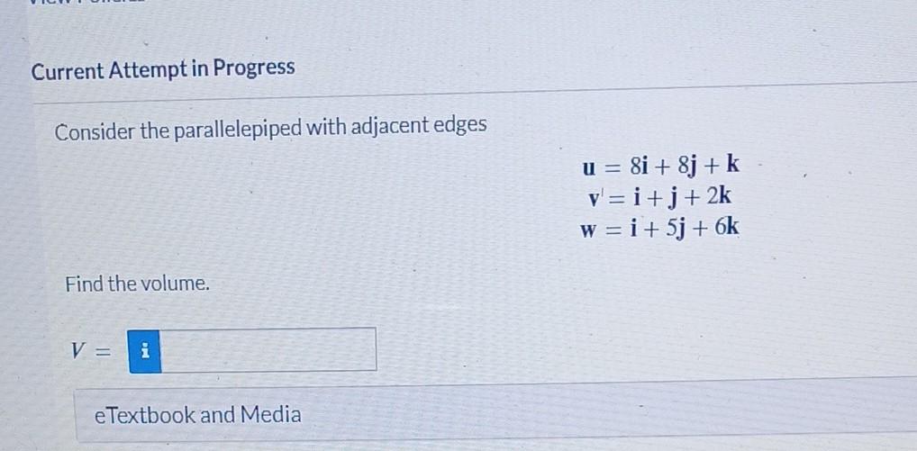 Solved Consider the parallelepiped with adjacent edges | Chegg.com
