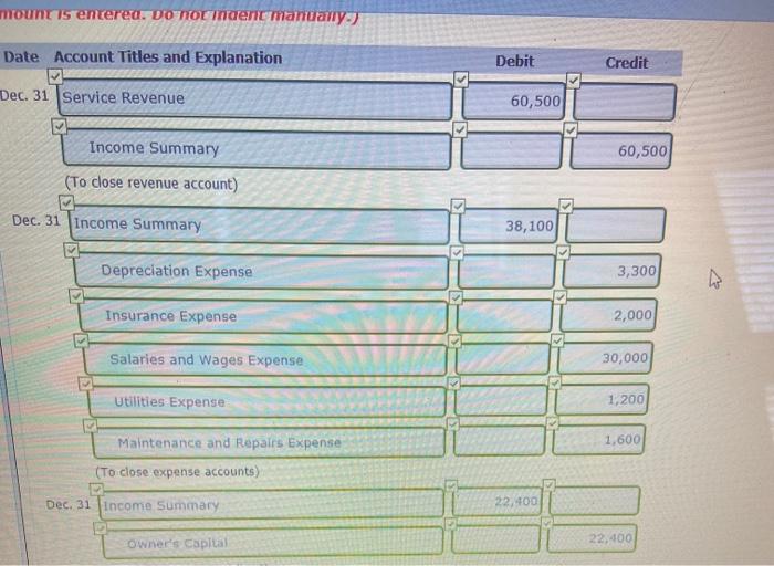 Solved Ivanhoe Company Worksheet For the Year Ended December | Chegg.com