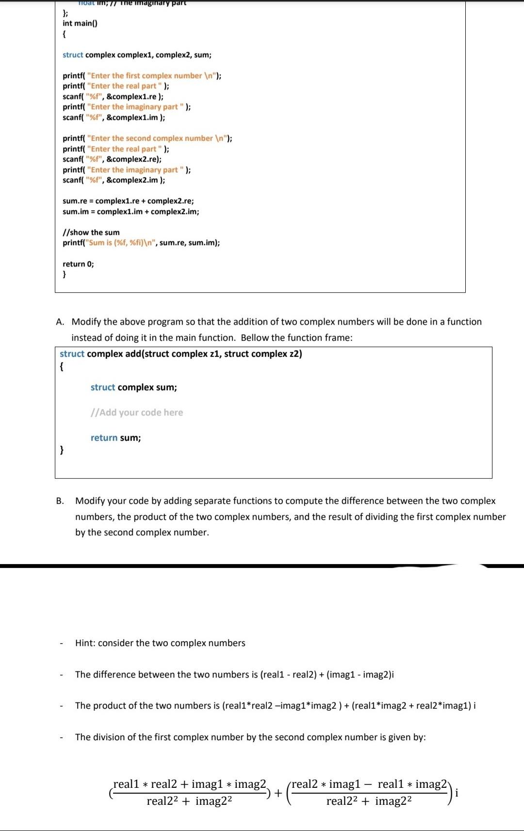 Solved 2. Complex numbers are numbers that consist of a real | Chegg.com