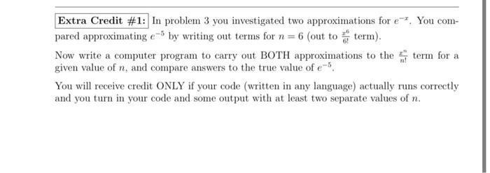 Solved solve the extra credit question, i already have the | Chegg.com