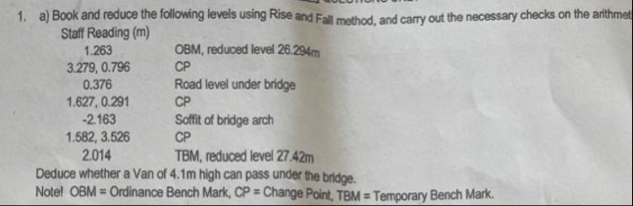 Solved a) ﻿Book and reduce the following levels using Rise | Chegg.com