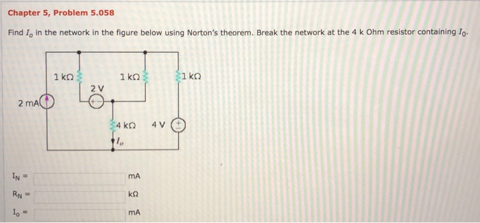 Solved Part 1 Find 1, in the network in figure below using | Chegg.com