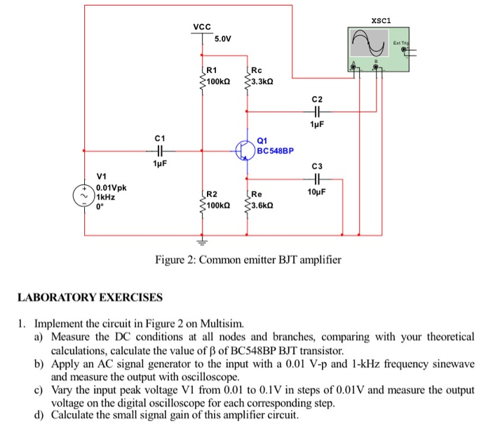Solved Laboratory 6 Simulation of BJT transistor as