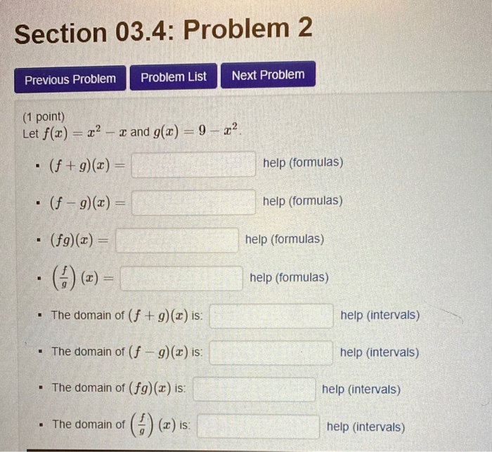 Solved Section 03.4: Problem 2 Previous Problem Problem List | Chegg.com