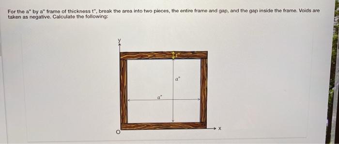 Solved For the a