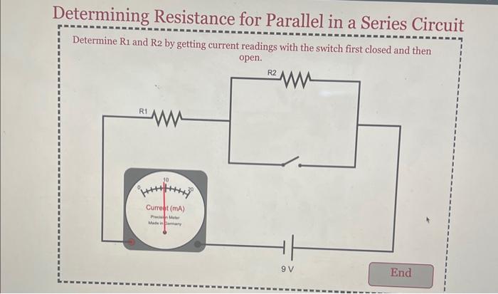 Solved Determining Resistance for Parallel in a Series | Chegg.com