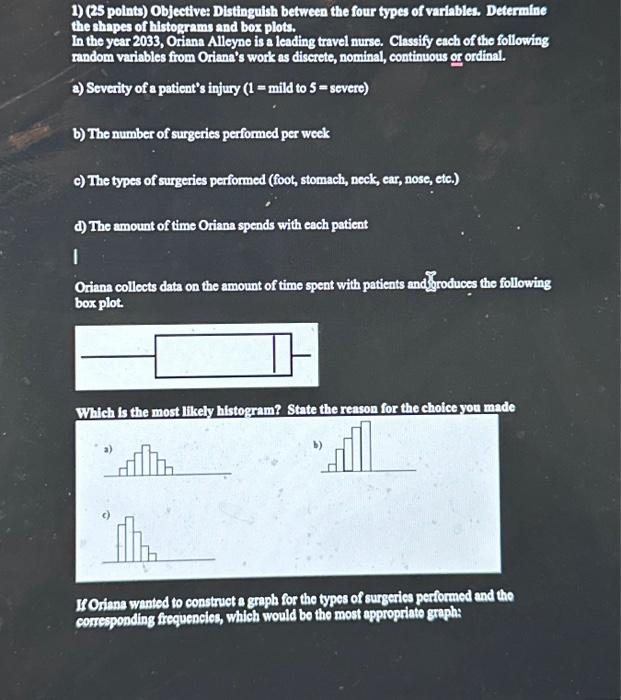 Solved 1) (25 Points) Objectivet Distinguish Between The | Chegg.com