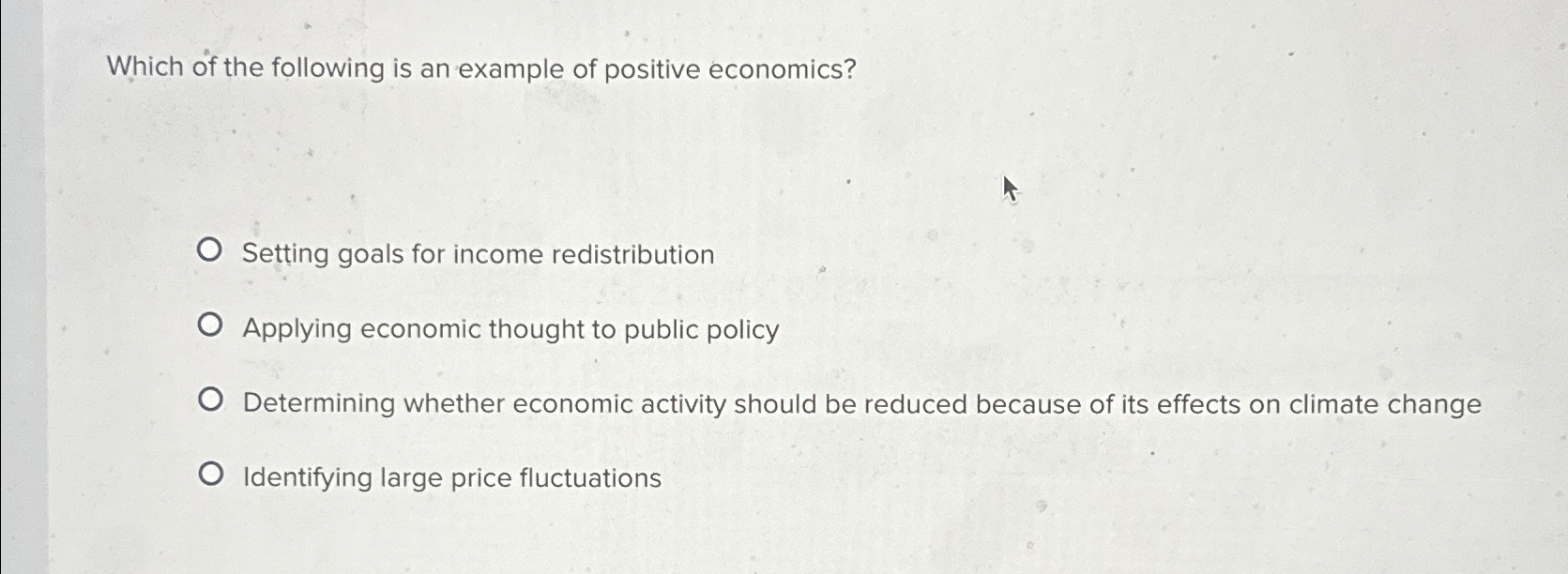 Solved Which of the following is an example of positive | Chegg.com
