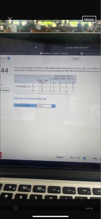 Solved am 4 44 00494 Meme Quest The following table contains | Chegg.com
