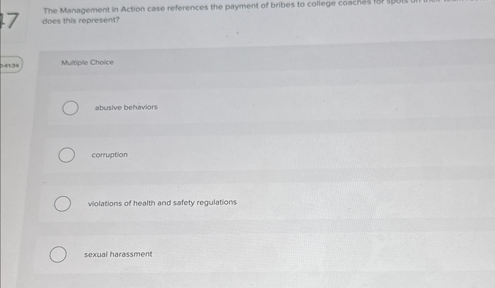 Solved The Management in Action case references the payment | Chegg.com