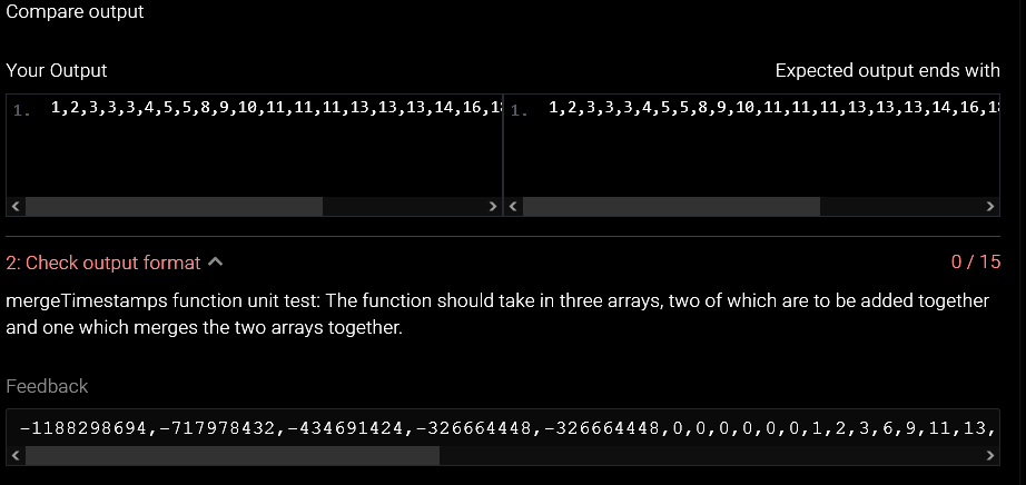 An example of Timestamp files is given below. | Chegg.com