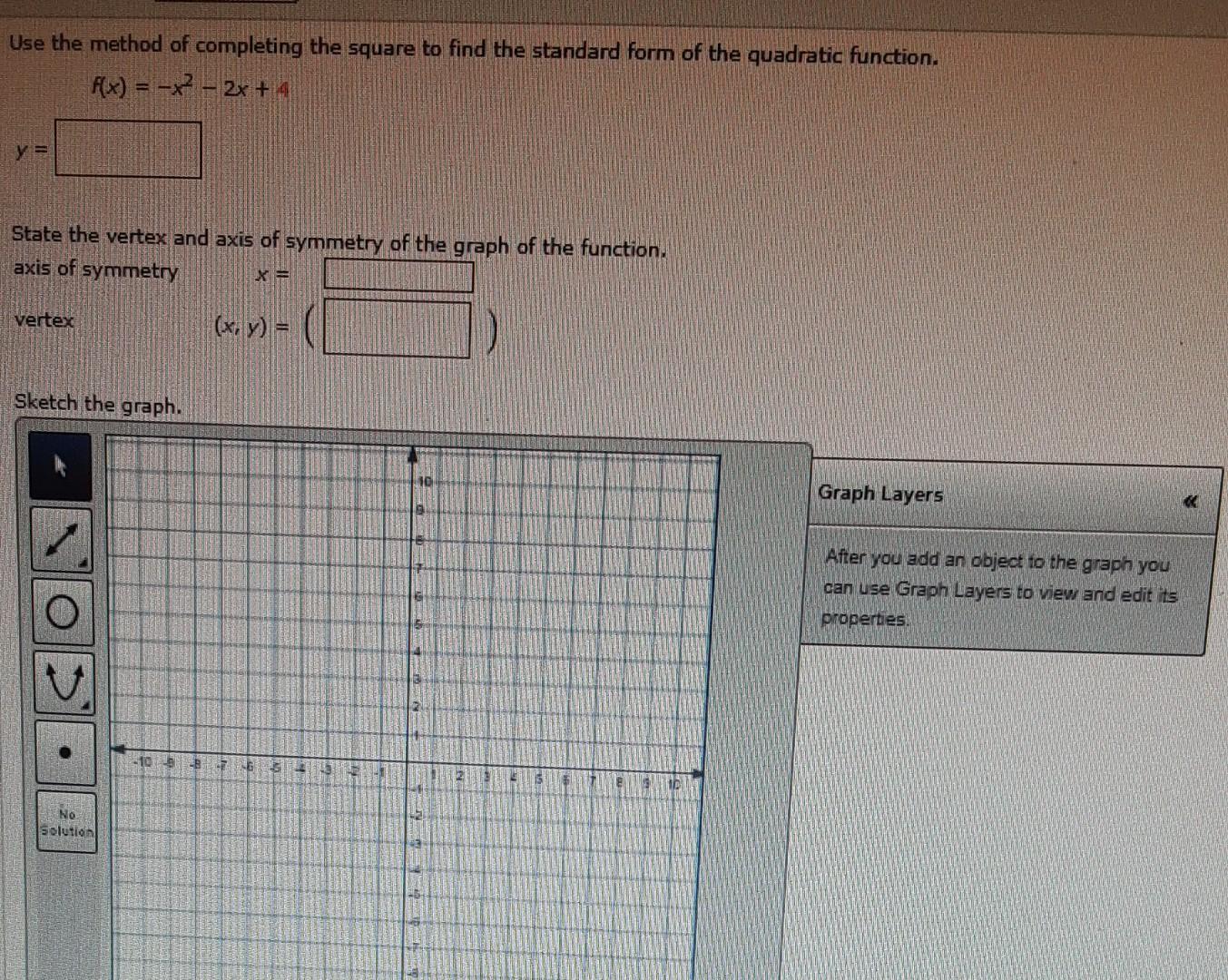 Solved Use the method of completing the square to find the | Chegg.com