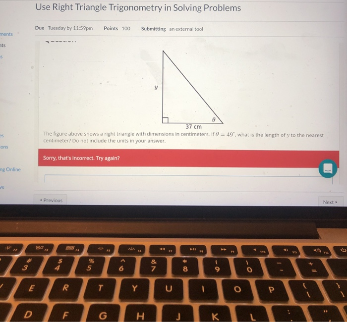 Solved Use Right Triangle Trigonometry in Solving Problems | Chegg.com