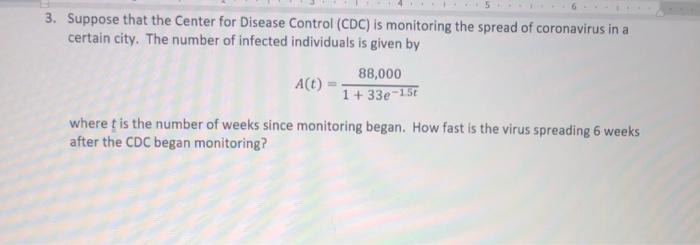 Solved 3. Suppose that the Center for Disease Control (CDC) | Chegg.com