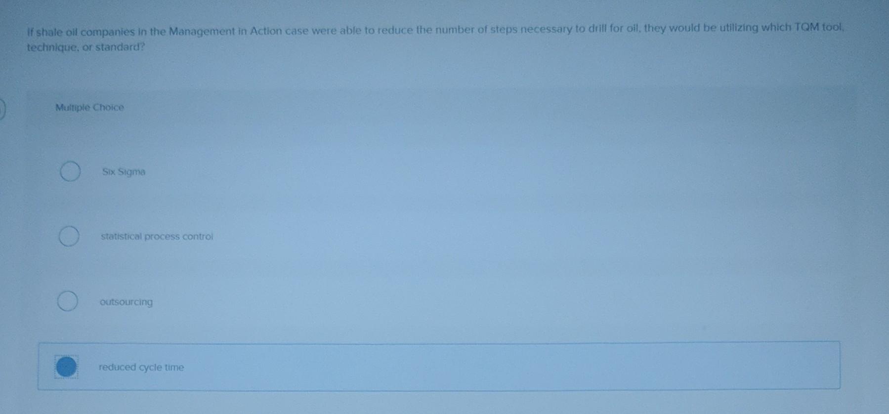 Solved If shale oil companies in the Management in Action
