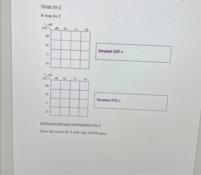 Assignment 2 Design of a Binary Code Converter This | Chegg.com