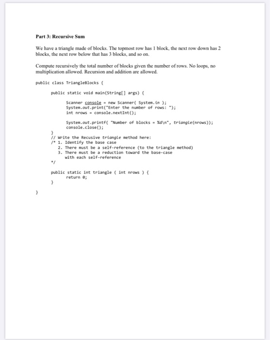 Solved Lab 13: Recursion Part 1: Raise a base value to an | Chegg.com