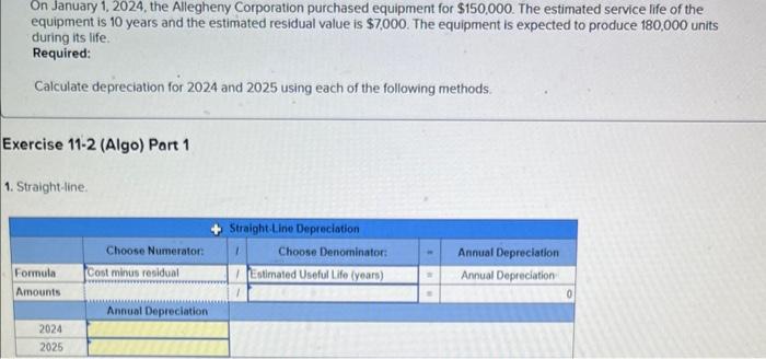 Solved On January 1 2024 The Allegheny Corporation Chegg Com   Image