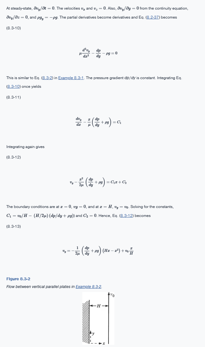 Solved Velocity Profiles For Flow Between Parallel Chegg Com