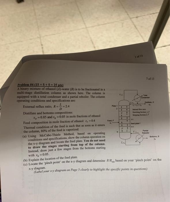 Solved Problem 114.(15+5+5=25pts) A Binary Mixfure Of | Chegg.com