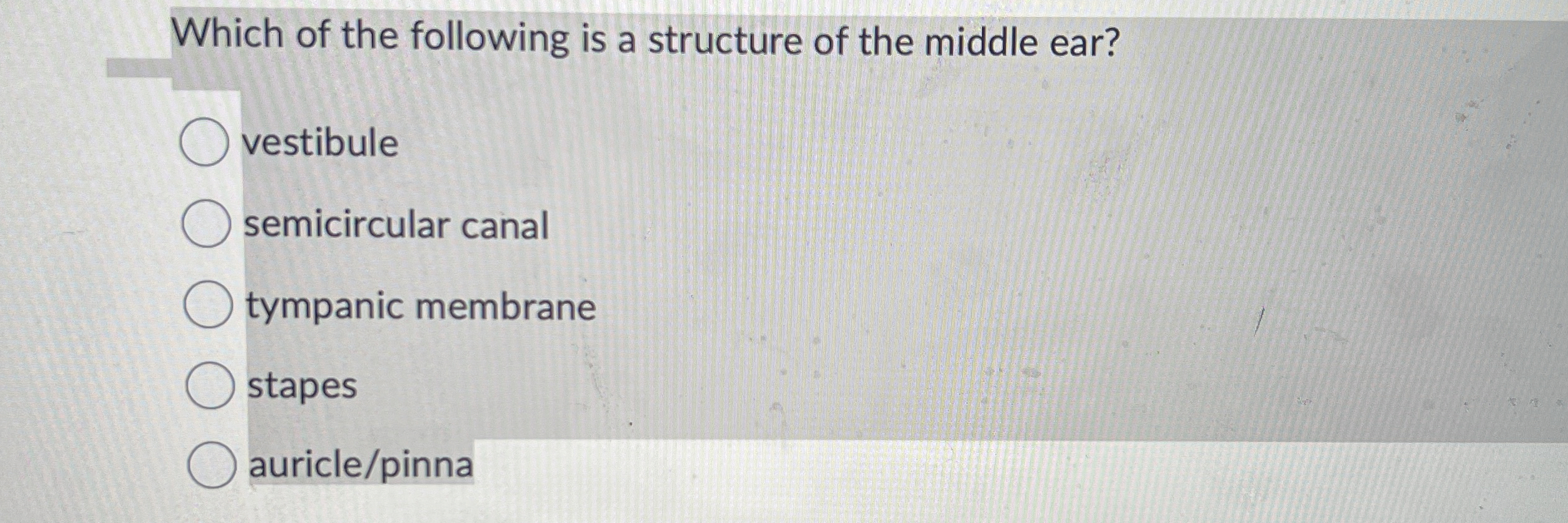Solved Which of the following is a structure of the middle | Chegg.com