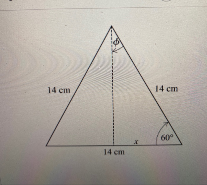 Solved Part B Dividing an equilateral triangle in half leads | Chegg.com