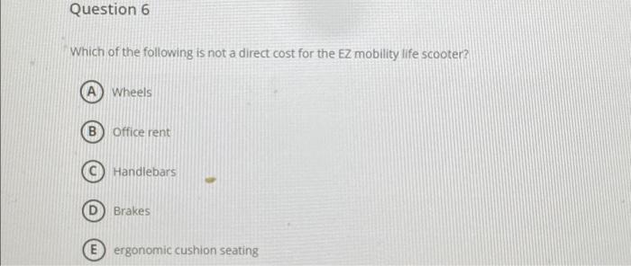 Solved Question 6 Which of the following is not a direct | Chegg.com