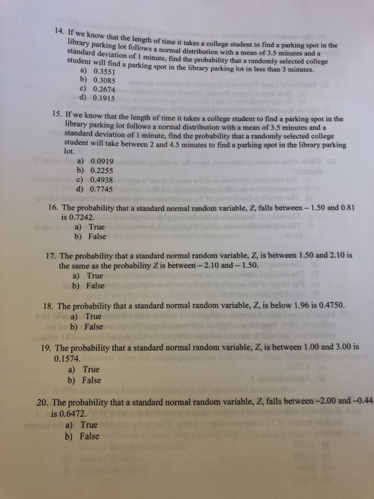 Solved 14. If we know that the length of time it know that | Chegg.com