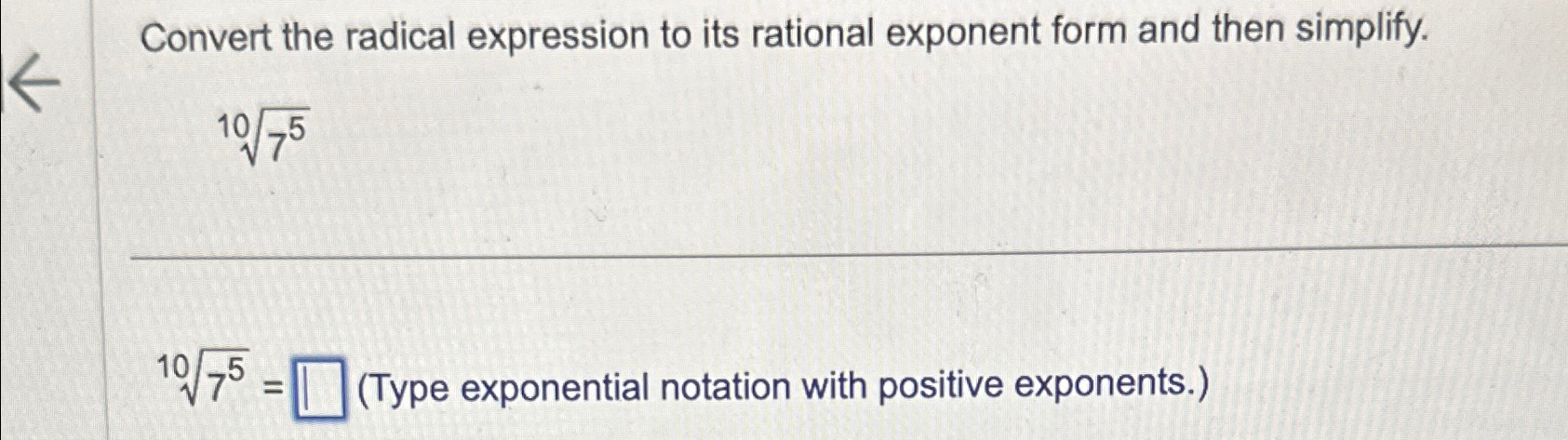 Solved Convert the radical expression to its rational | Chegg.com