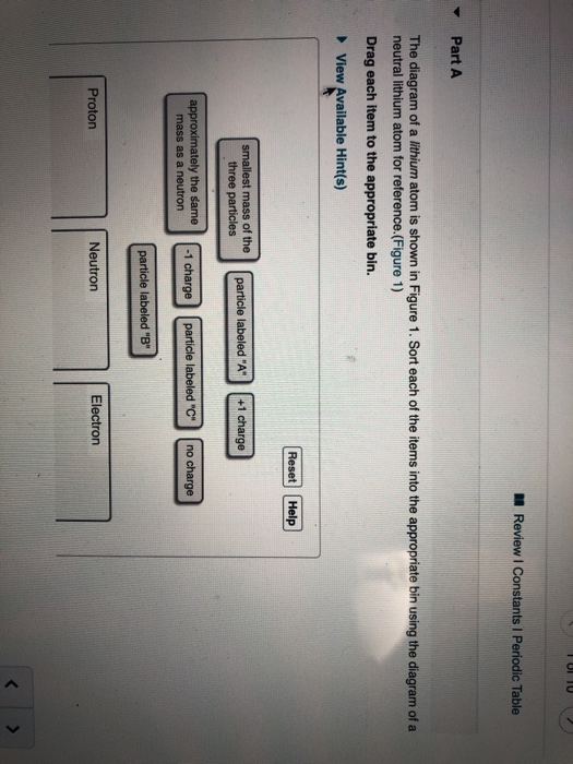 Solved Atomic Structure And Properties Of Subatomic Chegg Com