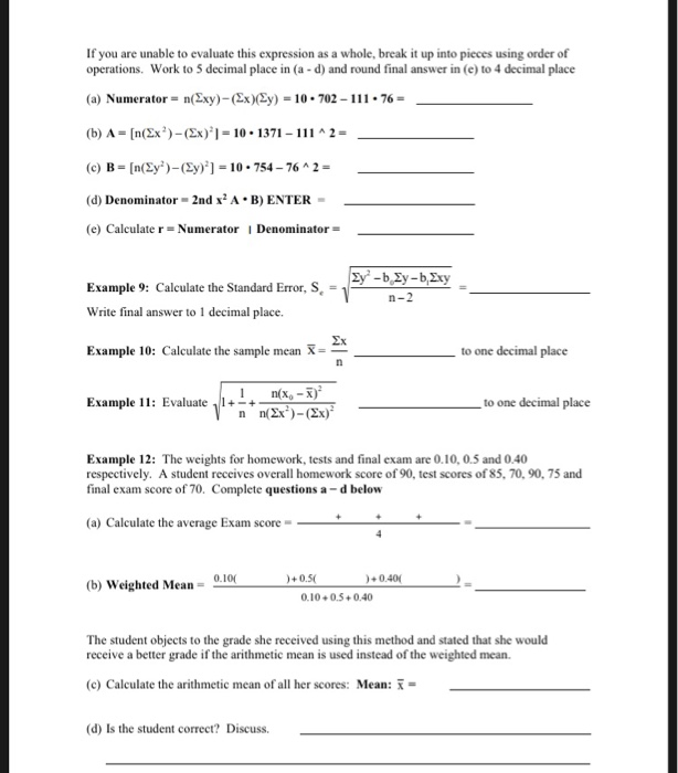 Solved: Using Formulas To Calculate Summary Statistics: Ch... | Chegg.com