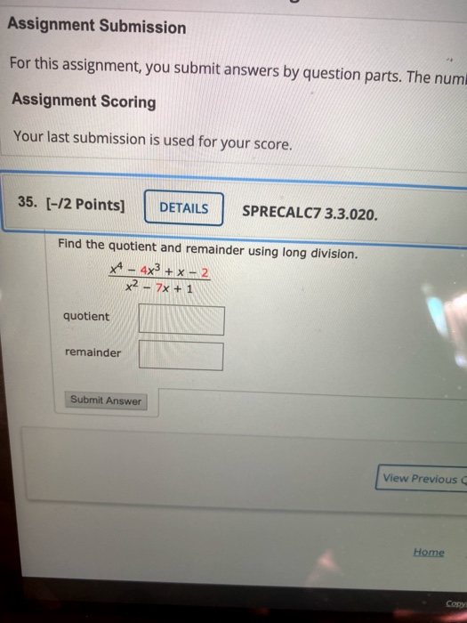 Solved Assignment Submission For this assignment, you submit | Chegg.com