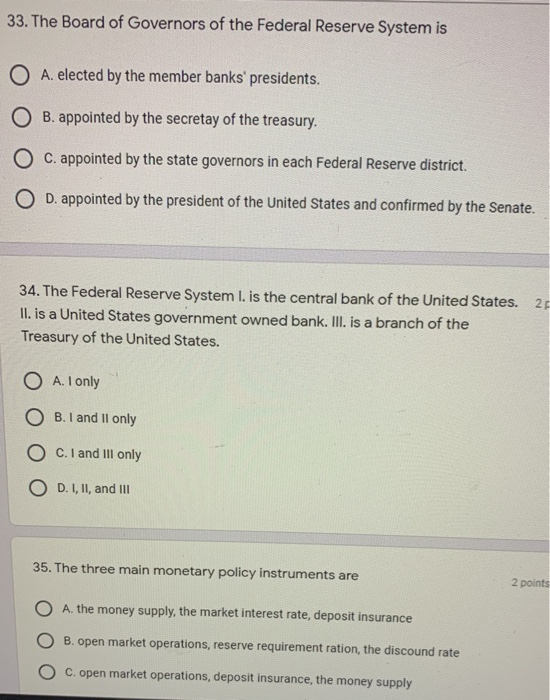 solved-33-the-board-of-governors-of-the-federal-reserve-chegg