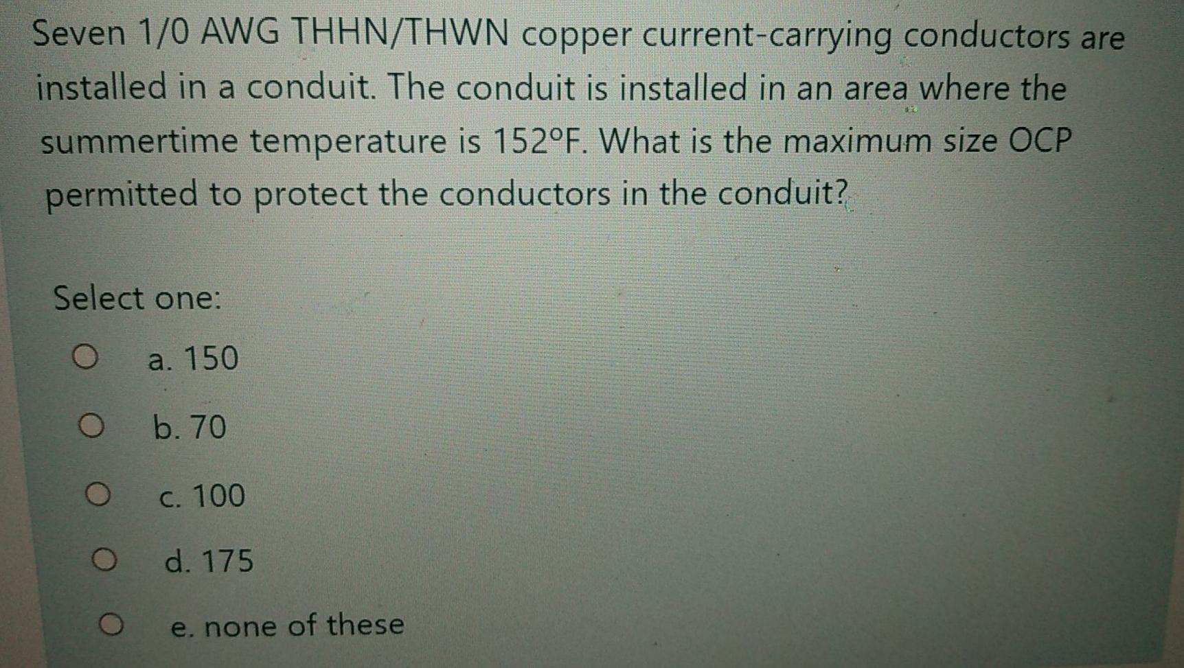 Solved When they are installed in a conduit with other