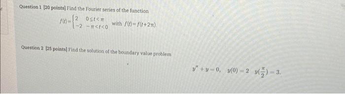 Solved Find the odd periodic extension of f(x) = 2x on (0,3) | Chegg.com