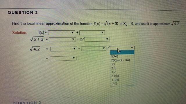 Solved Find the local linear approximation of the function | Chegg.com