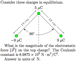 Solved Consider Three Charges In Equilibrium What Is The Chegg Com