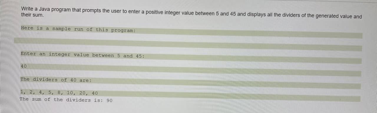 Solved Write a Java program that prompts the user to enter a | Chegg.com
