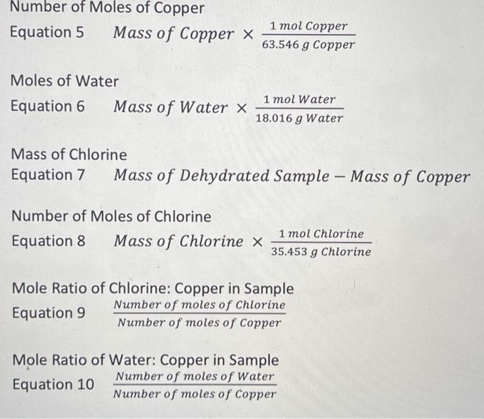 Solved Recorded Data Mass of Crucible Mass of Crucible and