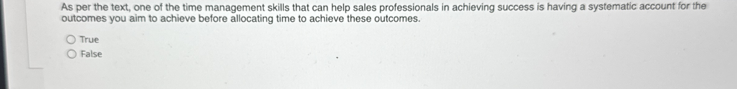 Solved As per the text, one of the time management skills | Chegg.com