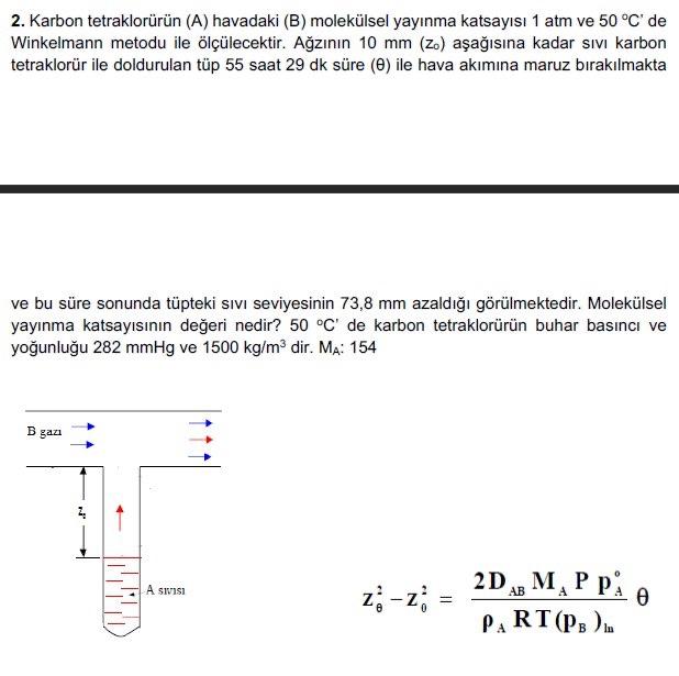 Solved molecular diffusion coefficient of carbon chegg