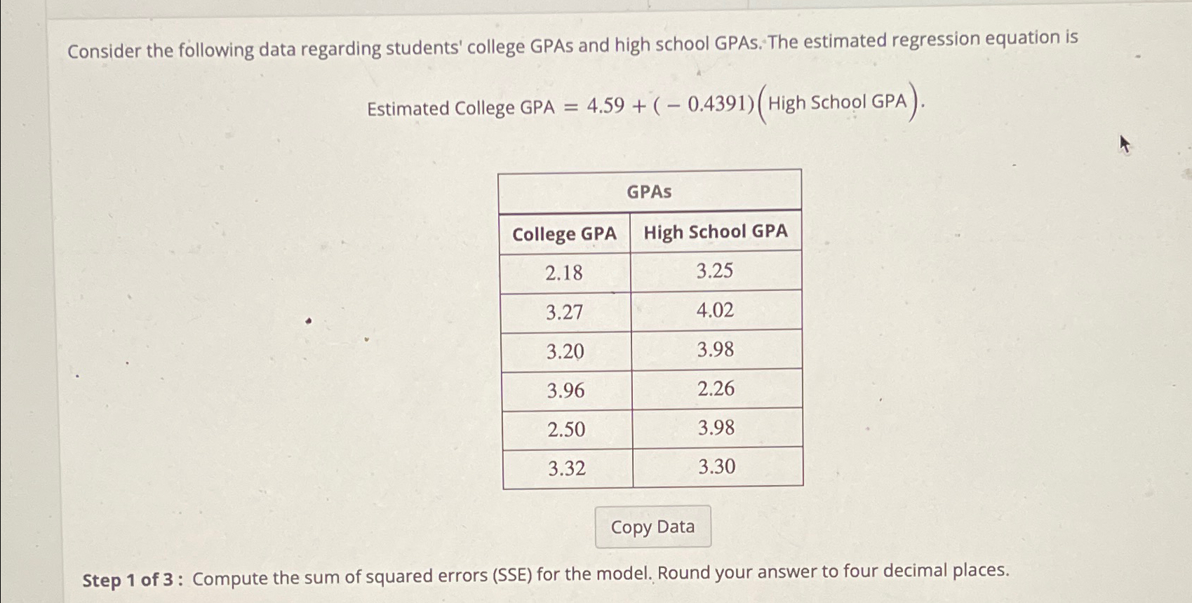 Solved Consider The Following Data Regarding Students' | Chegg.com