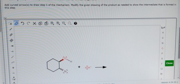 Solved Add curved arrow(s) to draw step 1 of the mechanism. | Chegg.com