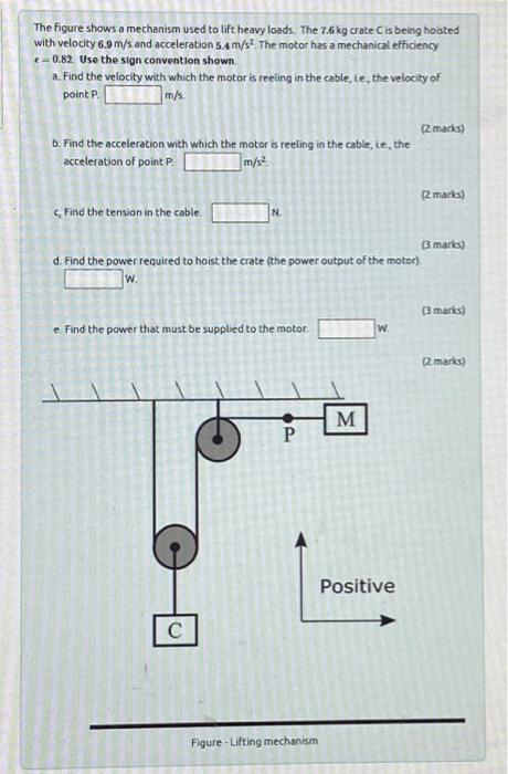 Solved The Figure Shows A Mechanism Used To Lift Heavy | Chegg.com