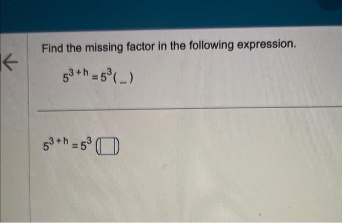 15 9 ( 5 3 what number is missing from the expression