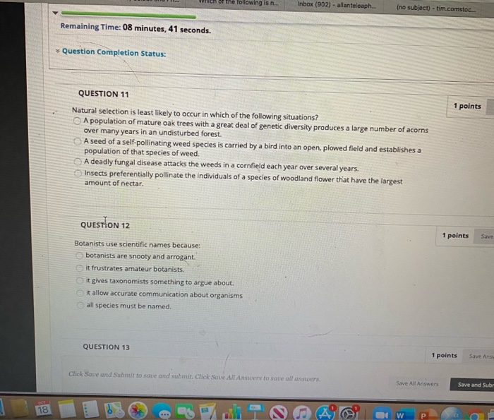 Solved QUESTION 7 1 Points If You Were A Scientist Trying To Chegg