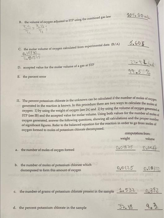 THOUGHT 1. Why must the apparatus cool to room